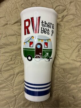 Cracker Barrel White Stoneware Mug with Black Logo